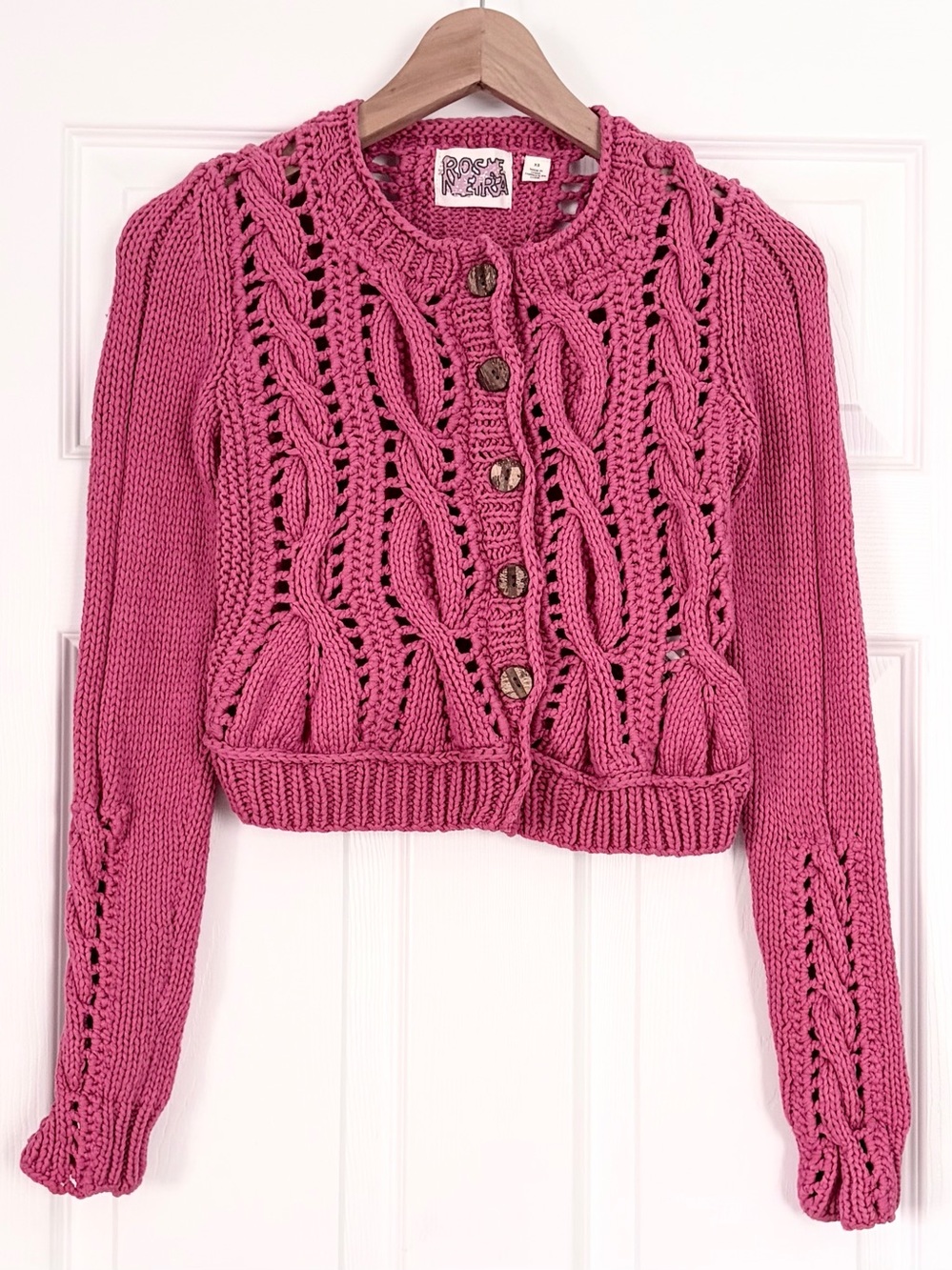 Anthropologie Rosie Neira Open Knit Cardigan Size XS